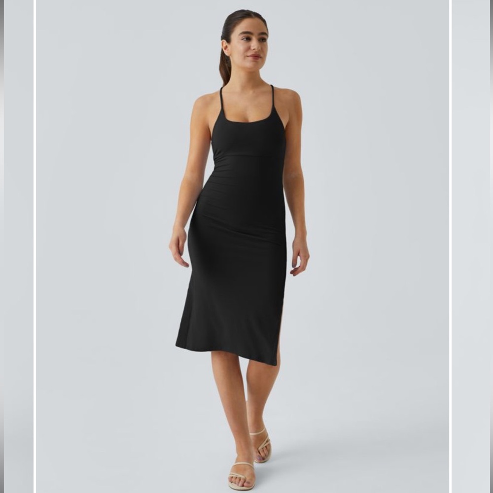Halara Black Midi Dress